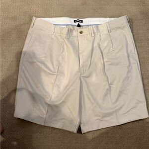 Lands' End Men's Tan Flat Front Shorts